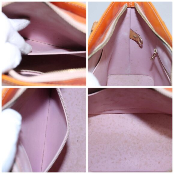 LOUIS VUITTON Monogram Vernis Houston Bag Marshmallow Pink M91302 LV Auth BA543 - Picture 16 of 16